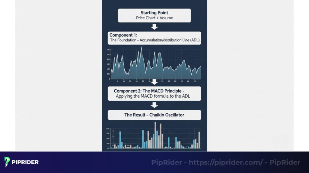 2 components of the Chaikin Oscillator