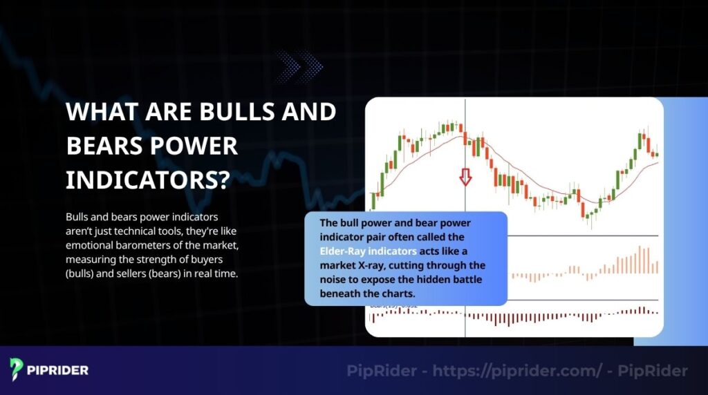 Bulls and bears power indicators like emotional barometers of the market
