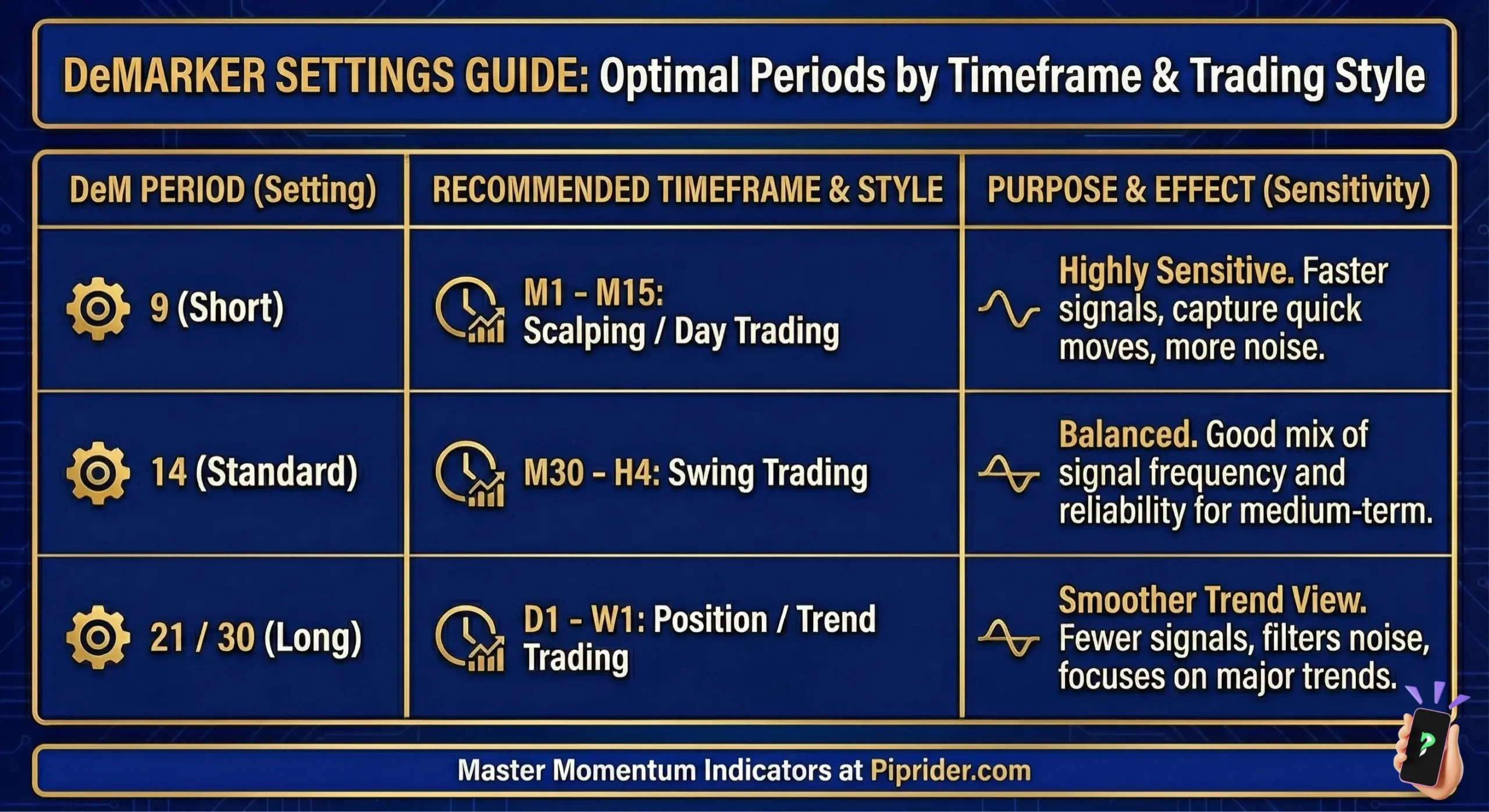 DeMarker Indicator Settings Guide