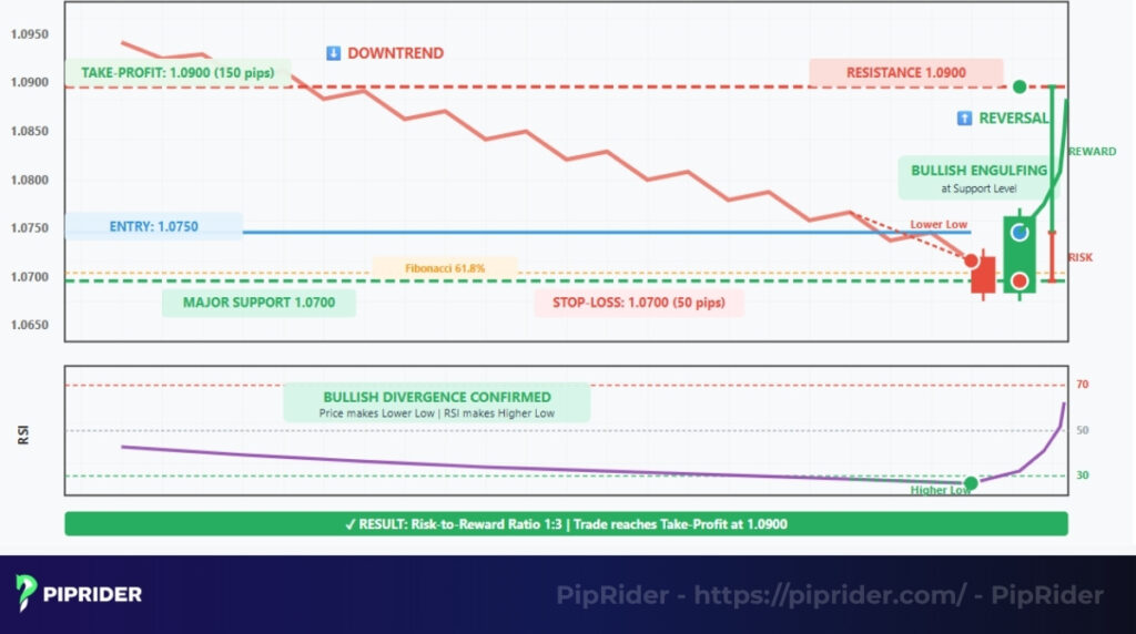 EUR/USD H4 Chart - Bullish Reversal