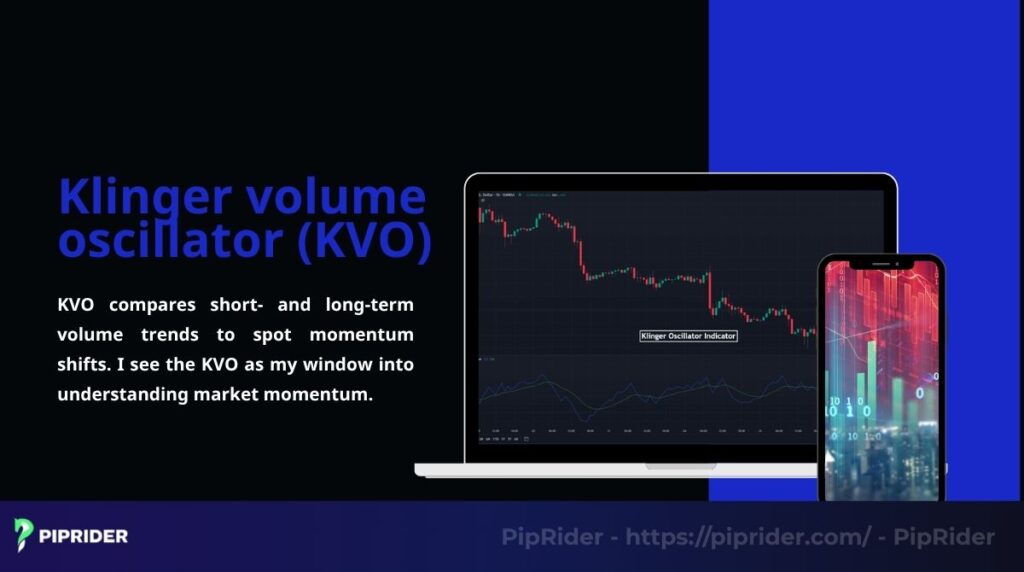 KVO compares short- and long-term volume trends to spot momentum shifts