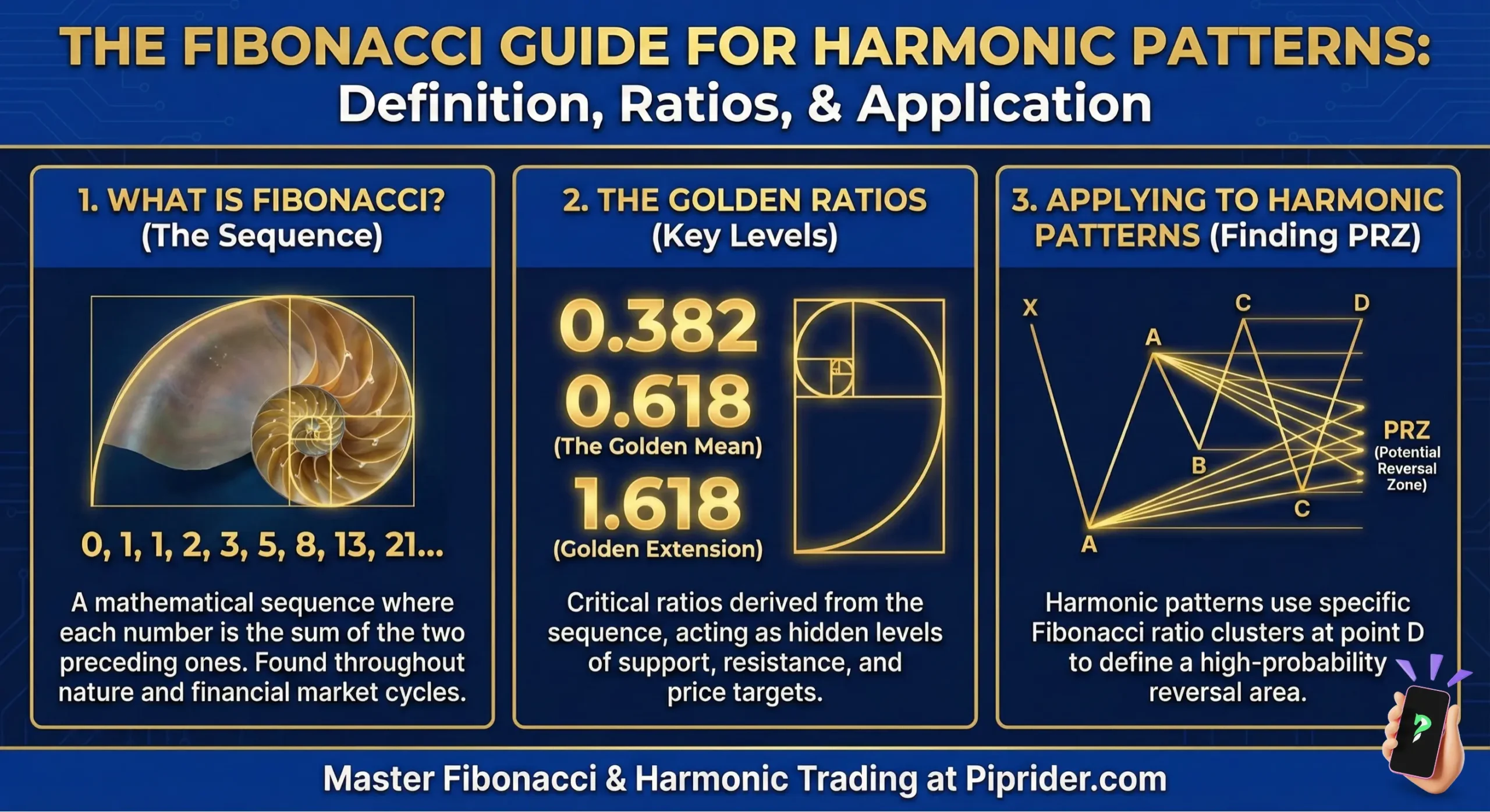 The Fibonacci guide for harmonic patterns