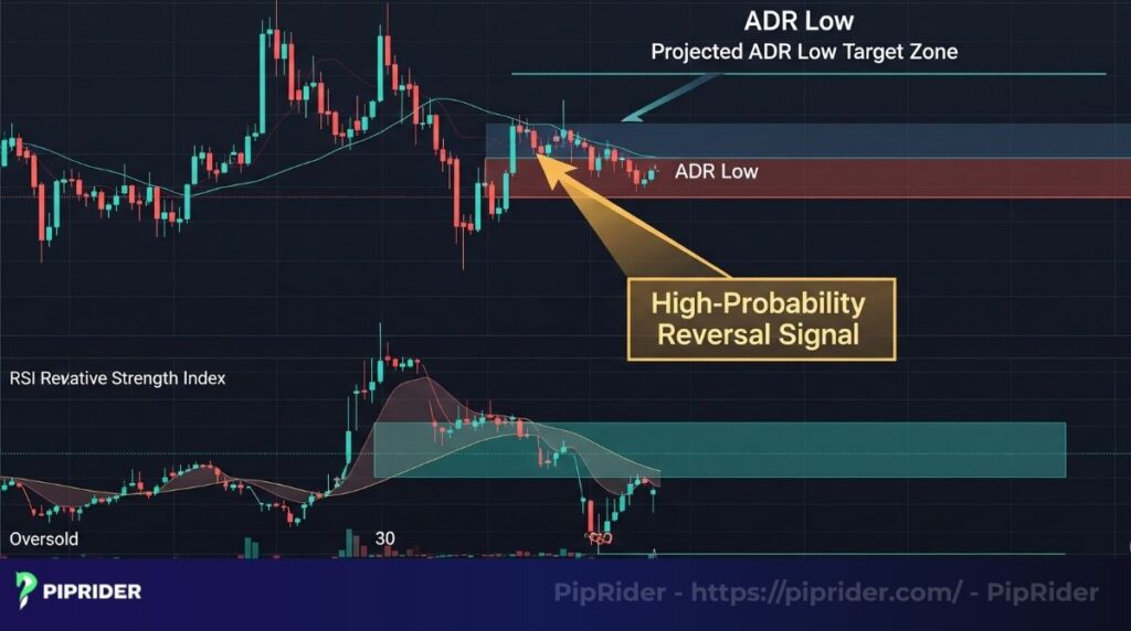 A visual breakdown of the ADR + RSI  strategy