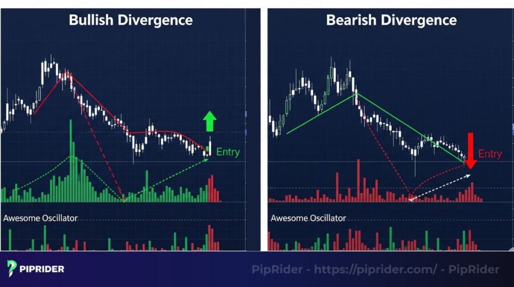 Awesome Oscillator Divergence strategy