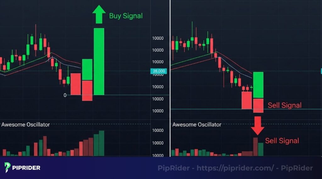 Awesome Oscillator Saucer strategy