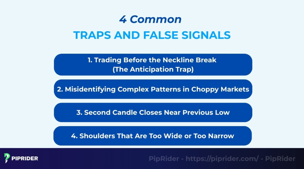 Common Traps when trading head and shoulders pattern