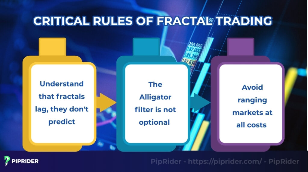 Critical rules of Fractal trading