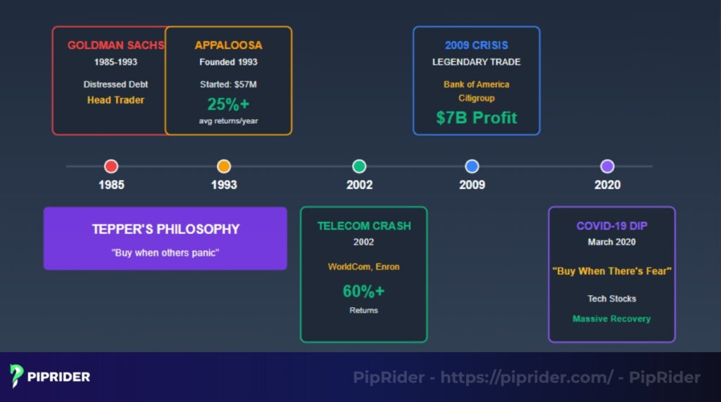 Career timeline and major achievements of David Tepper