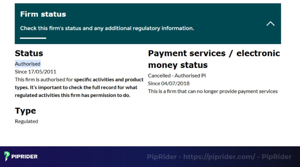 FCA Register Checking for the mandatory Authorised status