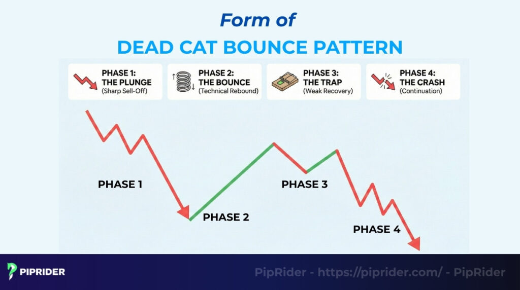 How the Dead Cat Bounce Forms