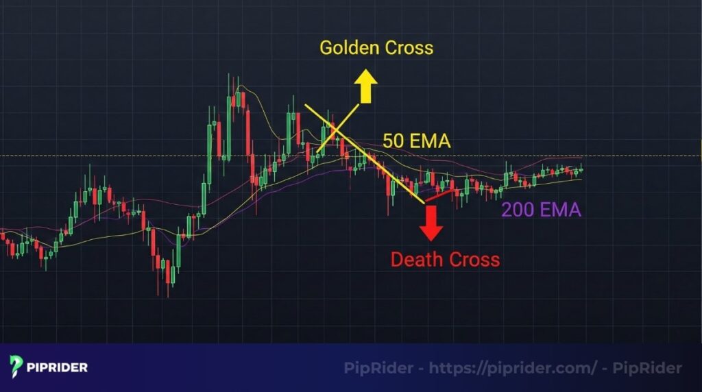The EMA crossover strategy
