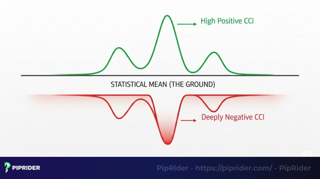 The Commodity Channel Index (CCI) is a momentum-based oscillator