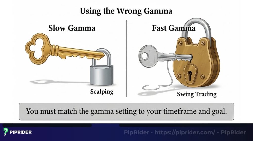 Using the wrong gamma mistake