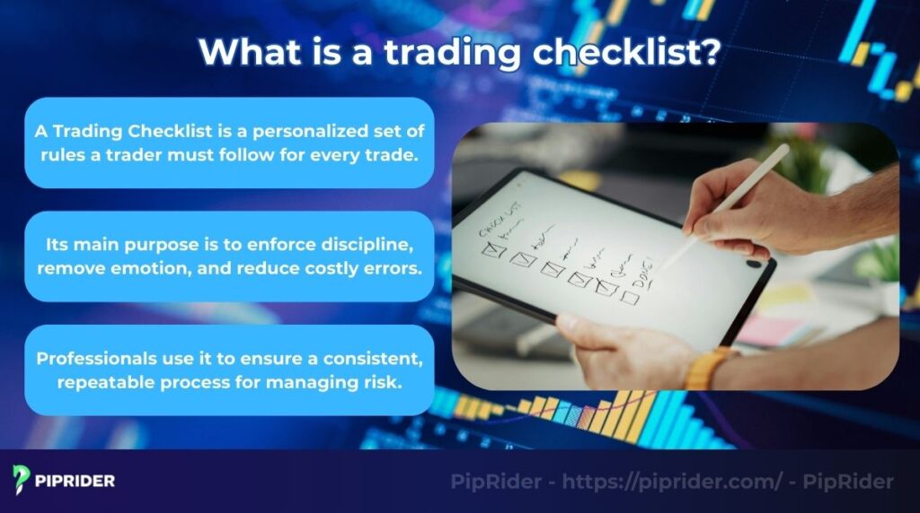 What is a trading checklist