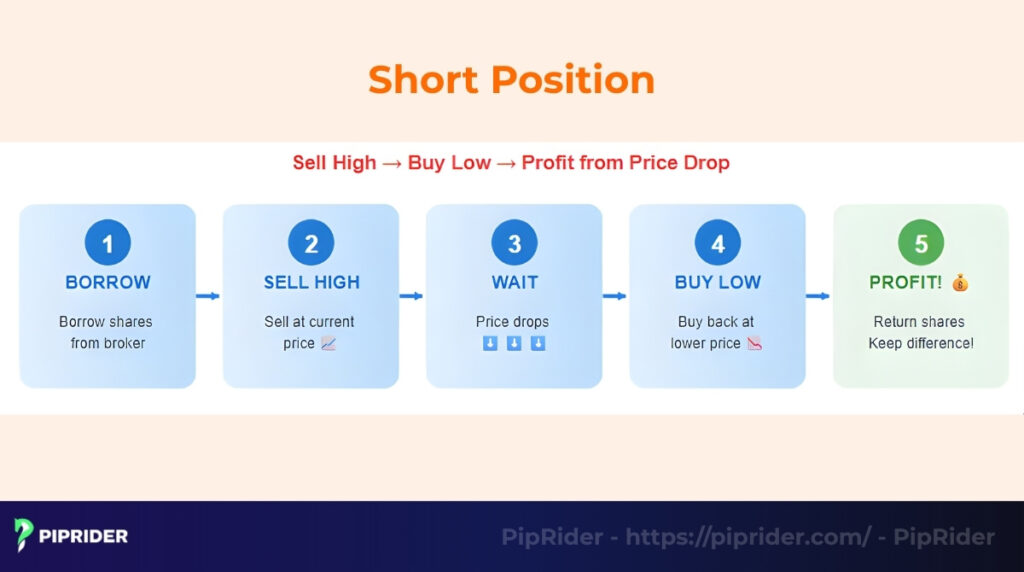 What is a short position?